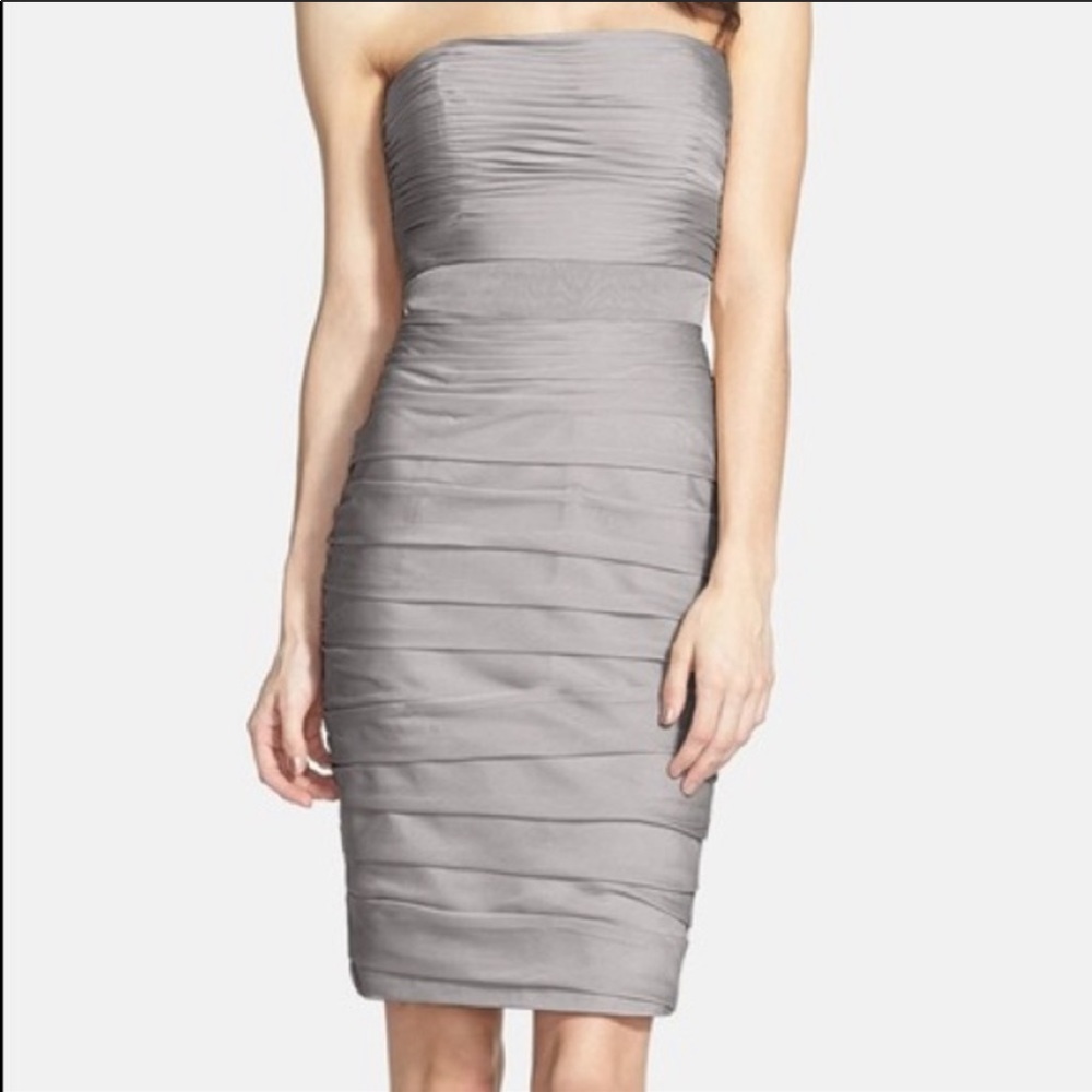 Monique Lhuillier bridesmaids short dress 2P